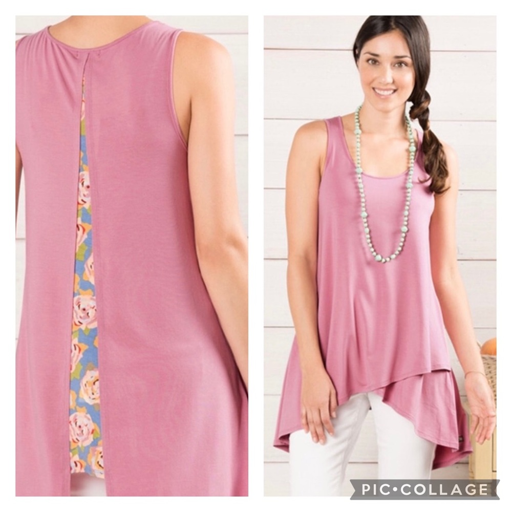Matilda Jane Secret Garden Asymmetrical Tunic Top